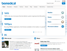 Tablet Screenshot of biomedical-srl.com